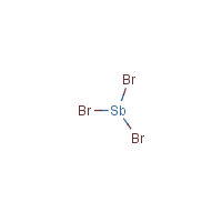 Antimony tribromide formula graphical representation