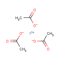 Yttrium acetate formula graphical representation
