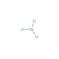 Antimony trichloride formula graphical representation