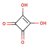 Squaric acid formula graphical representation