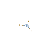 Antimony trifluoride formula graphical representation