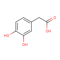 3,4-Dihydroxyphenylacetic acid formula graphical representation