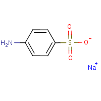 Sodium sulfanilate formula graphical representation