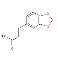Piperonyl acetone formula graphical representation