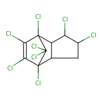 alpha-Chlordane formula graphical representation