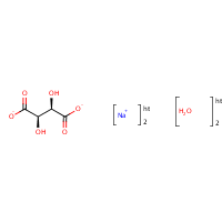 Sodium tartrate dihydrate formula graphical representation