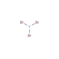 Yttrium bromide formula graphical representation