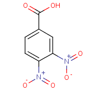 3,4-Dinitrobenzoic acid formula graphical representation