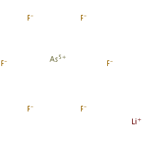 Lithium hexafluoroarsenate formula graphical representation