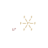 Lithium hexafluorophosphate formula graphical representation
