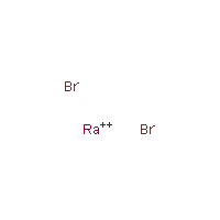 Radium bromide formula graphical representation