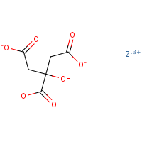 Zirconyl citrate formula graphical representation