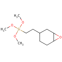 (3,4-Epoxycyclohexyl)ethyltrimethoxysilane formula graphical representation