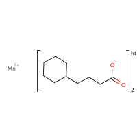 Manganese(II) cyclohexanebutyrate formula graphical representation