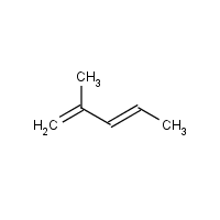 1,3-Pentadiene, 2-methyl- formula graphical representation