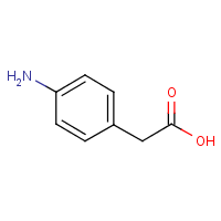 p-Aminophenylacetic acid formula graphical representation