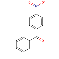 4-Nitrobenzophenone formula graphical representation
