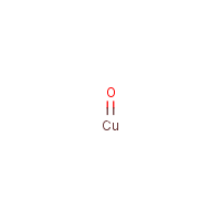 Copper(II) oxide formula graphical representation