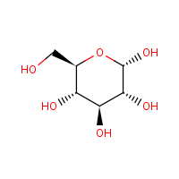 alpha-D-Glucose formula graphical representation