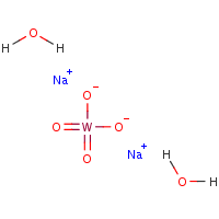 Sodium tungstate dihydrate formula graphical representation