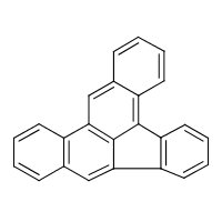 Dibenzo(a,e)fluoranthene formula graphical representation