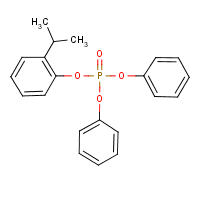 Isopropylphenyl diphenyl phosphate formula graphical representation