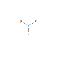 Yttrium fluoride formula graphical representation