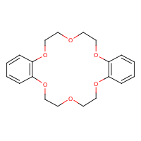 Dibenzo-18-crown-6 formula graphical representation