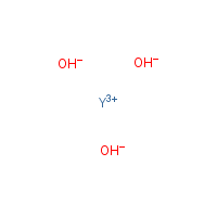 Yttrium hydroxide formula graphical representation