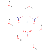 Yttrium nitrate hexahydrate formula graphical representation