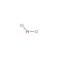 Platinous chloride formula graphical representation