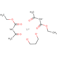 Titanium, bis(ethyl 3-oxobutanoato-O1,O3)(1,3-propanediolato(2-)-O,O')- formula graphical representation