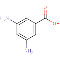 3,5-Diaminobenzoic acid formula graphical representation