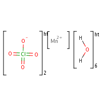 Manganese(II) perchlorate hexahydrate formula graphical representation