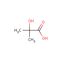 2-Hydroxyisobutyric acid formula graphical representation