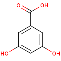 3,5-Dihydroxybenzoic acid formula graphical representation