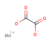 Manganese oxalate formula graphical representation