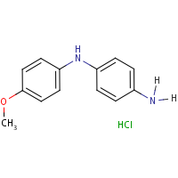 N-(4-Methoxyphenyl)-1,4-benzenediamine hydrochloride formula graphical representation