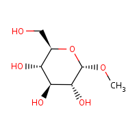 alpha-Methylglucoside formula graphical representation