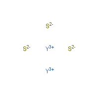 Yttrium sulfide formula graphical representation