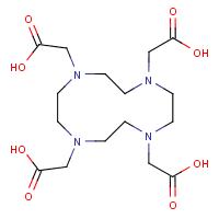DOTA acid formula graphical representation