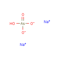 Sodium arsenate, dibasic formula graphical representation