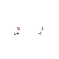 Lithium monobismuthide formula graphical representation