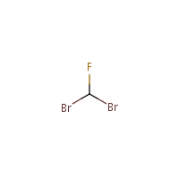 Dibromofluoromethane formula graphical representation