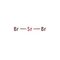 Strontium bromide formula graphical representation