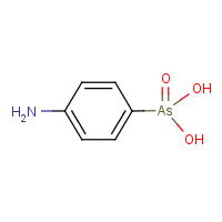 Arsanilic acid formula graphical representation