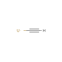 Uranium dicarbide formula graphical representation