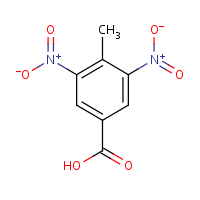 3,5-Dinitro-p-toluic acid formula graphical representation