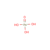 Arsenic acid formula graphical representation