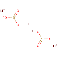 Lithium orthosilicate formula graphical representation